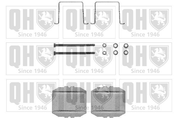 QUINTON HAZELL Комплектующие, колодки дискового тормоза BFK617